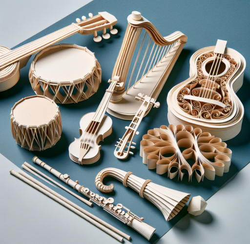 instrumentos musicales con papel