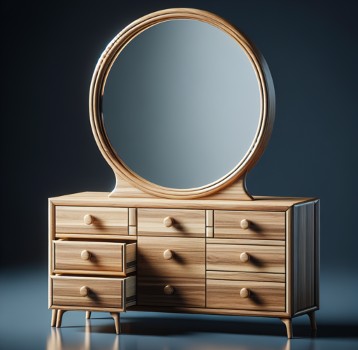 mueble con espejo y cajones